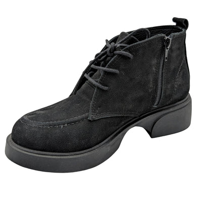 Arya - 812 | Ortopedik Hakiki Deri Bot - BLACK