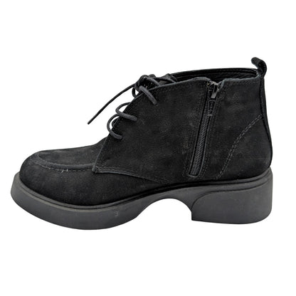 Arya - 812 | Ortopedik Hakiki Deri Bot - BLACK
