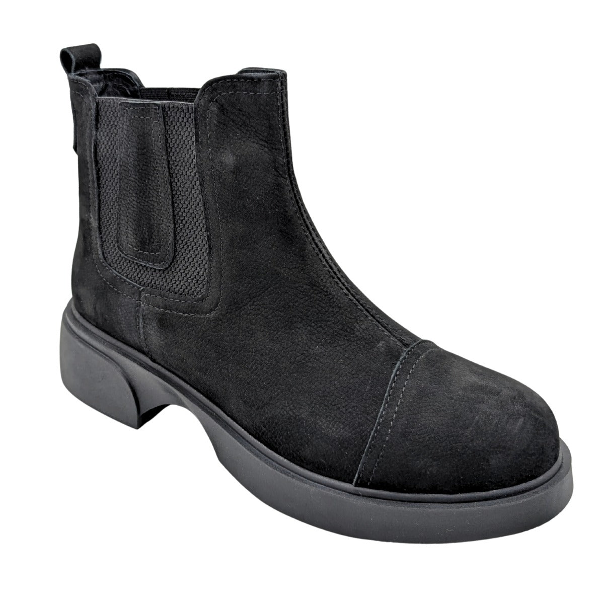 Arya - 813 | Ortopedik Hakiki Deri Chelsea Bot - BLACK