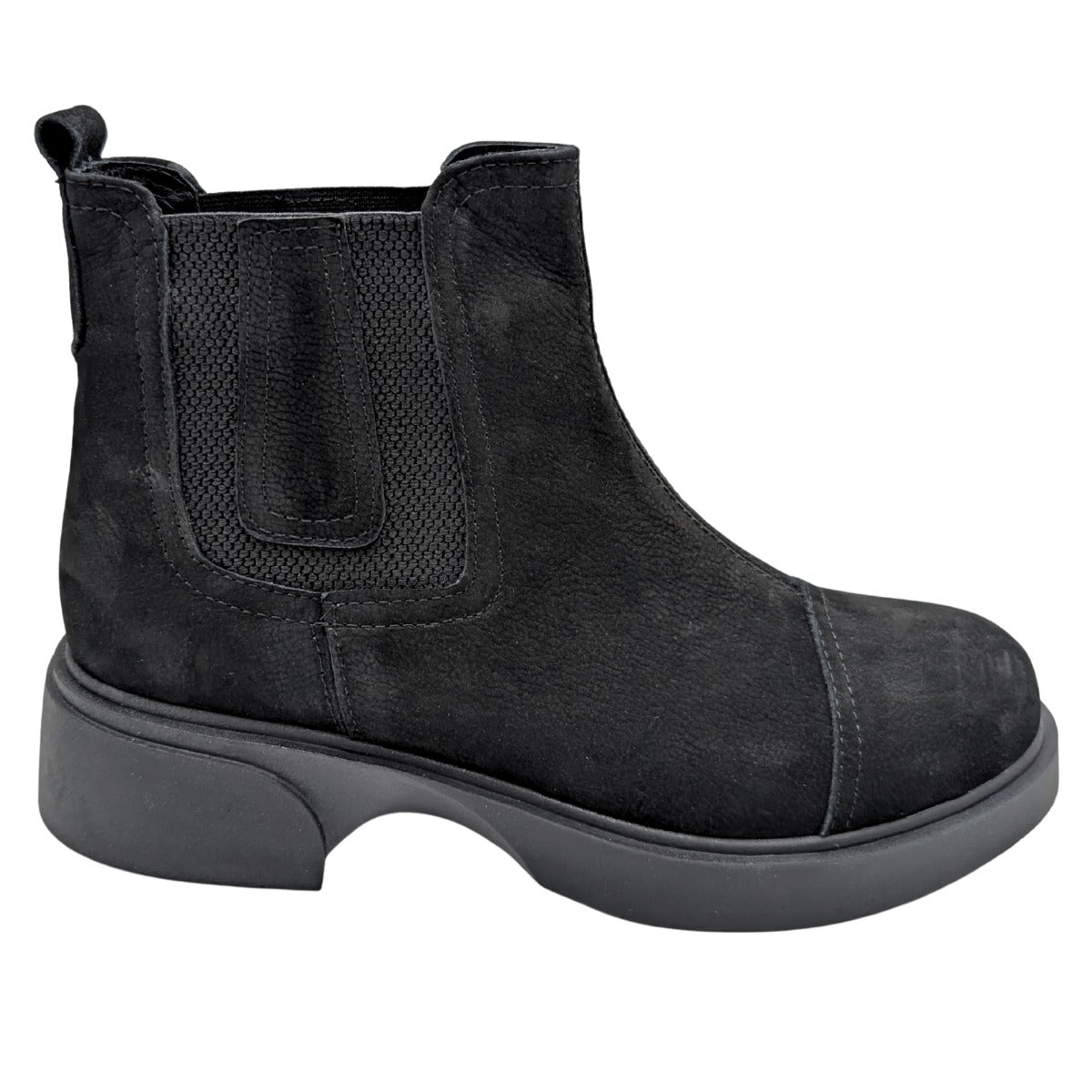 Arya - 813 | Ortopedik Hakiki Deri Chelsea Bot - BLACK