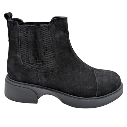 Arya - 813 | Ortopedik Hakiki Deri Chelsea Bot - BLACK