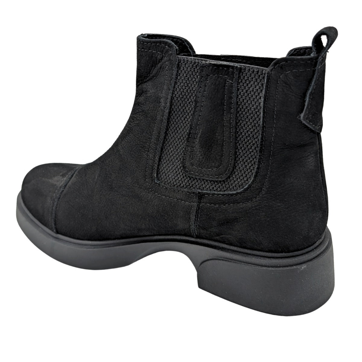 Arya - 813 | Ortopedik Hakiki Deri Chelsea Bot - BLACK