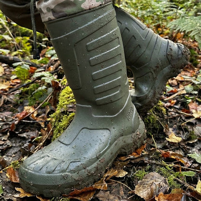 Serabien Termal Çoraplı Eva Kauçuk Avcı ve Outdoor Çizmesi - HAKİ YEŞİL