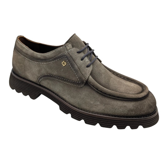 Galler 5919 - Hakiki Süet Deri Bağcıklı Erkek Casual Loafer Ayakkabı - VİZON
