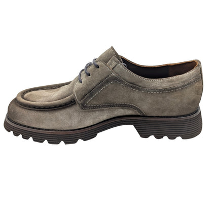 Galler 5919 - Hakiki Süet Deri Bağcıklı Erkek Casual Loafer Ayakkabı - VİZON