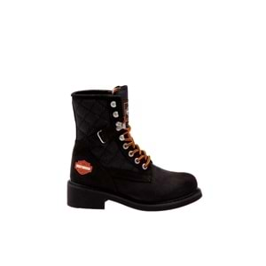 HARLEY DAVIDSON - NEW WORKER BLACK NUBUK KADIN BOT - BLACK - 36 - ST00449-BLACK-36