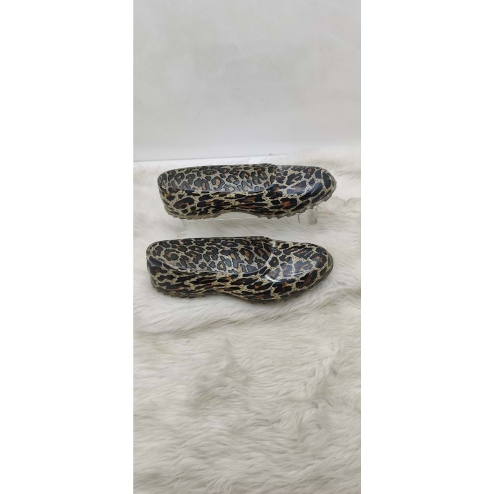 KADIN LEOPAR LASTİK AYAKKABI - LEOPAR - 36 - ST02529-12766