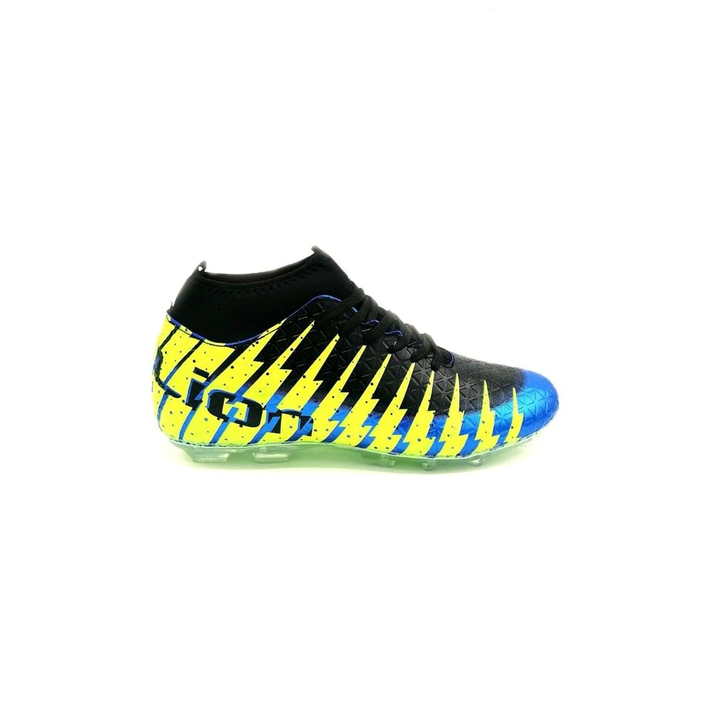 ÇORAPLI DİŞLİ KRAMPON FUTBOL AYAKKABI - SİYAH-NEON YEŞİL - 37