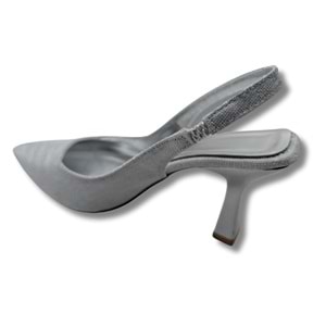 Ysabella | Arkası Açık Abiye Stiletto - Ysabella - GÜMÜŞ - 40