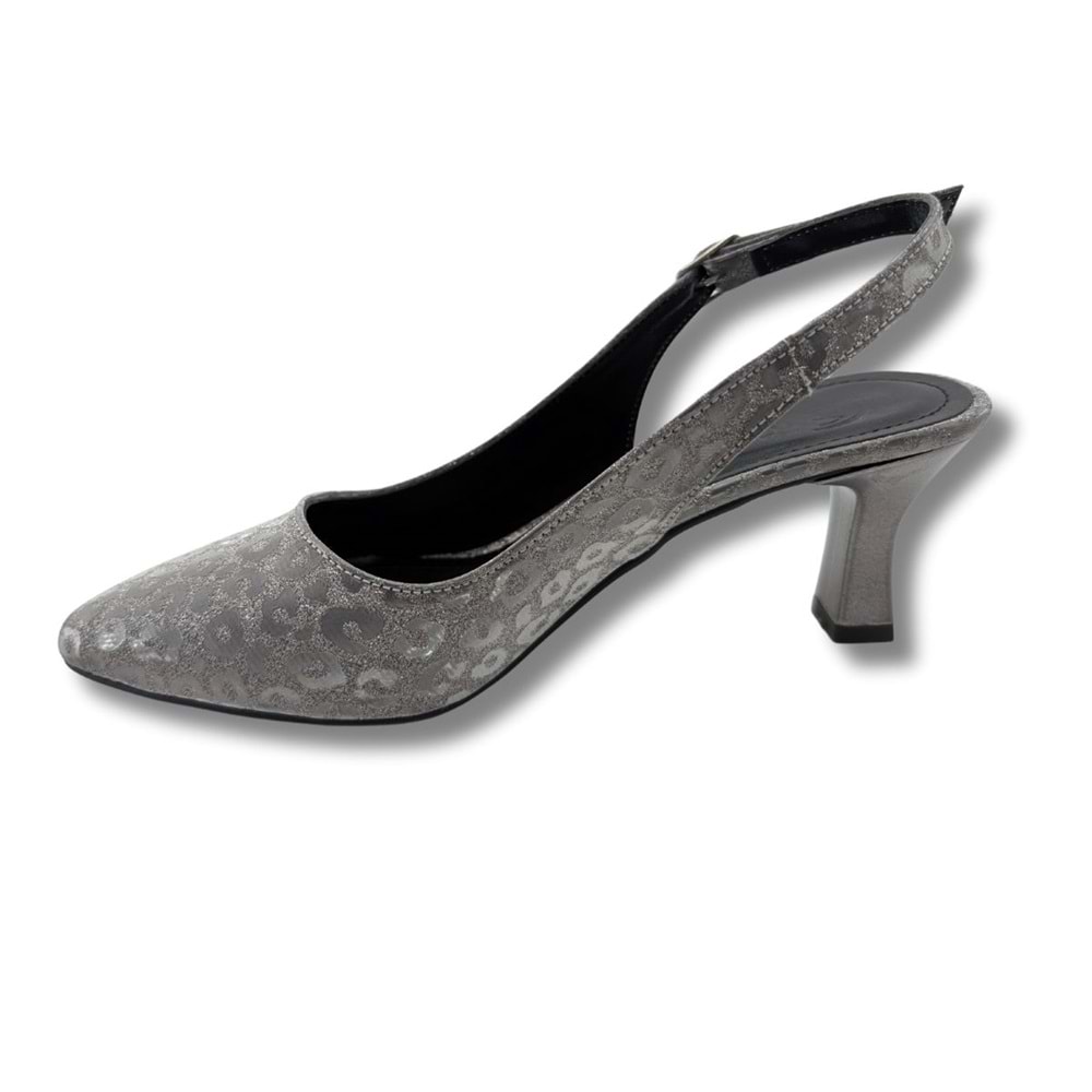 Titania | Abiye Arkası Açık Stiletto - Titania - PLATİN - 40