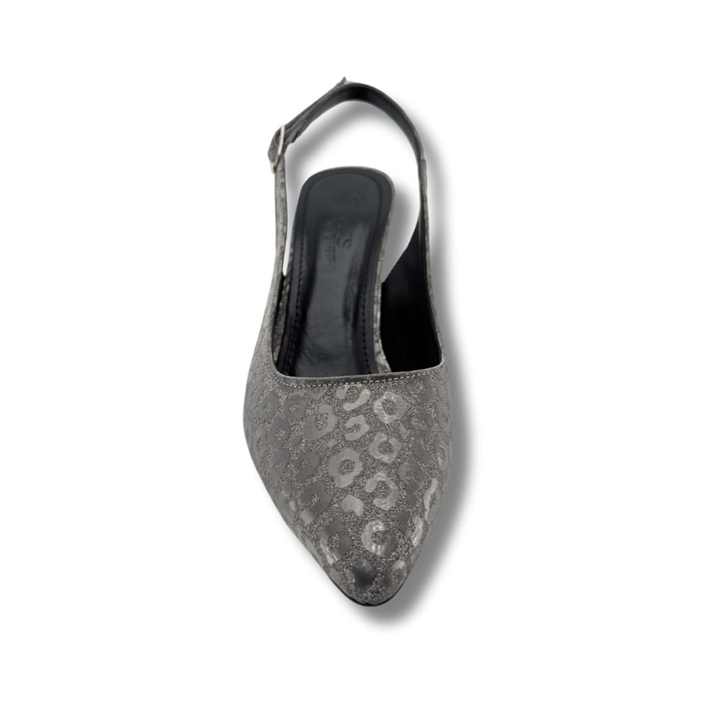 Titania | Abiye Arkası Açık Stiletto - Titania - PLATİN - 40