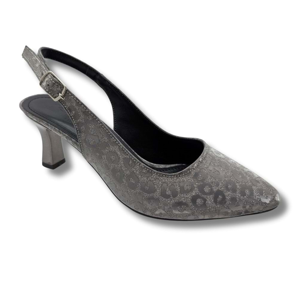 Titania | Abiye Arkası Açık Stiletto - Titania - PLATİN - 40