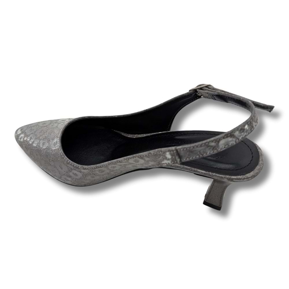 Titania | Abiye Arkası Açık Stiletto - Titania - PLATİN - 40