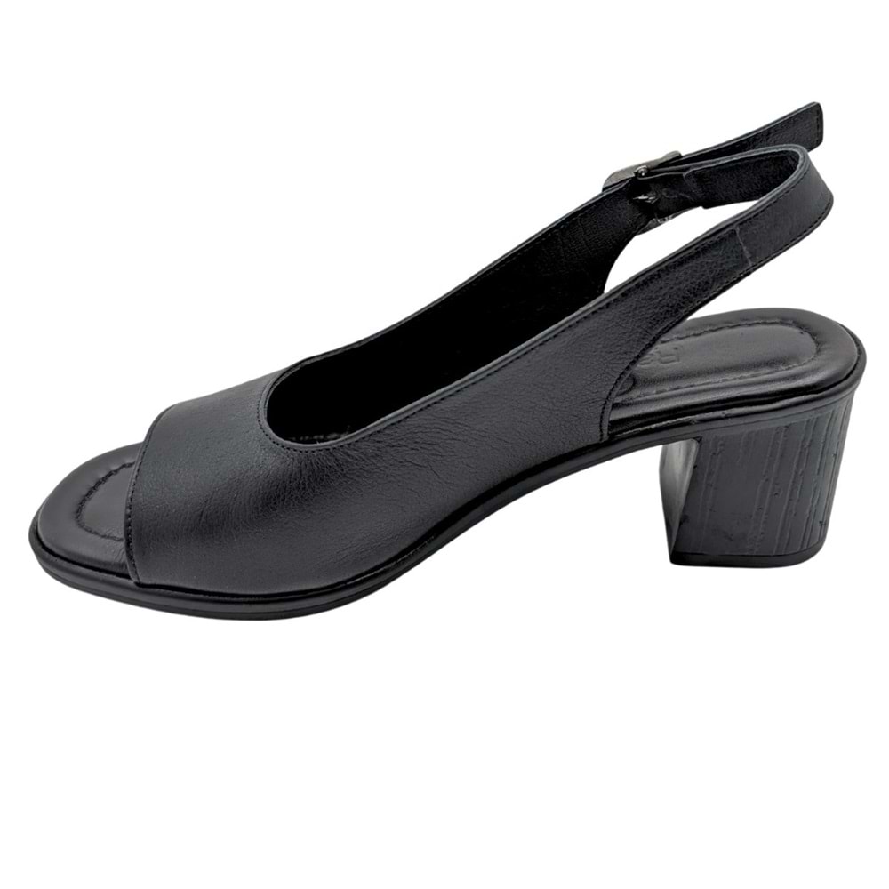 Sabbia - Kadın Topuklu Sandalet - SİYAH - 40